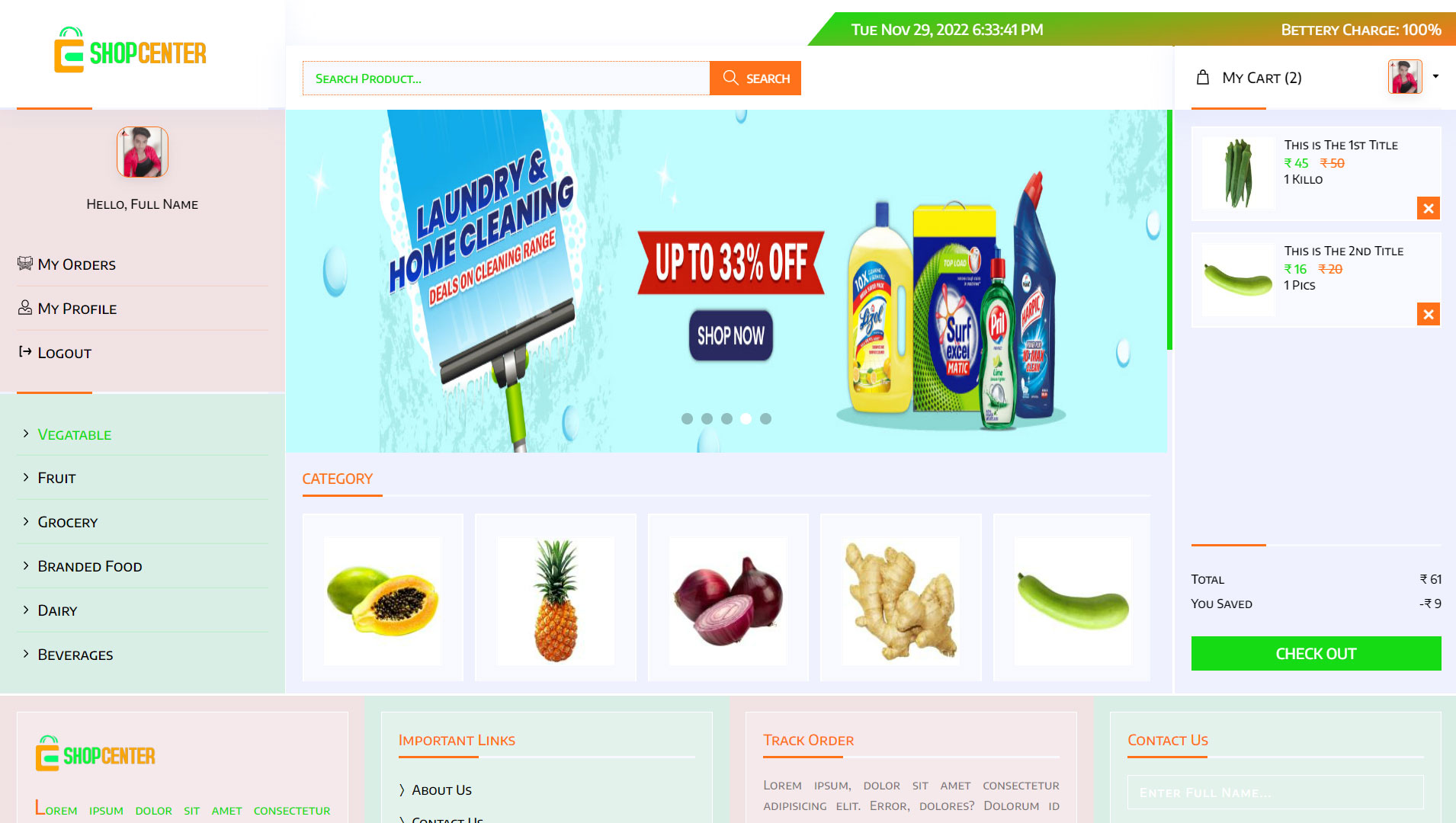 E-commerce platform